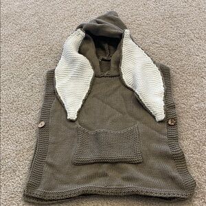 Unisex infant Bunny Hooded Sweater Knit Top